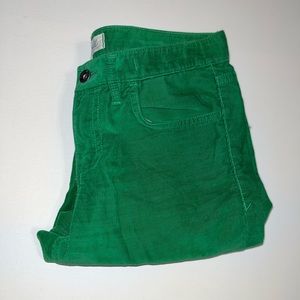Madewell Green corduroy jeans 27*32 never worn.
